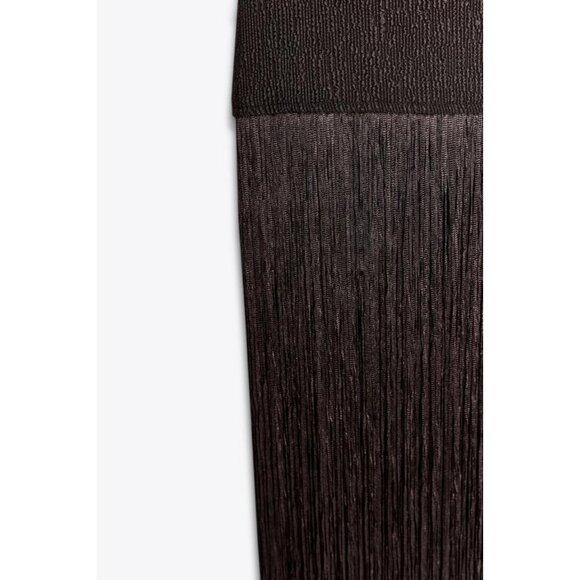 ZARA FRINGED FITTED DRESS - Picture 10 of 10